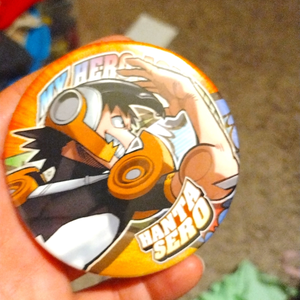 My hero academia button -hanta sero